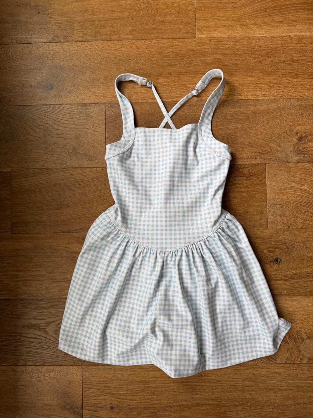 abercrombie kids Blue and White Gingham Dress - size 9/10